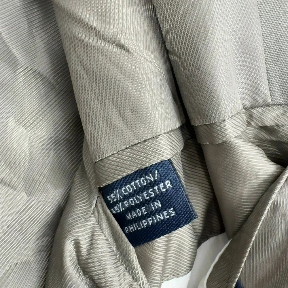 Brooks Brothers‎ Blazer Mens Olive Green Cotton Blend Two Button Professional